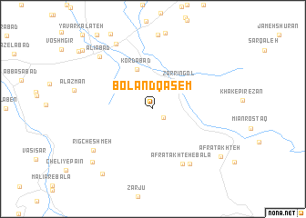 map of Boland Qāsem