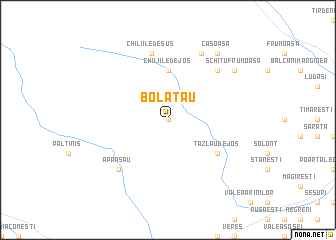 map of Bolătău