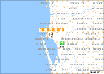 map of Bolawalana