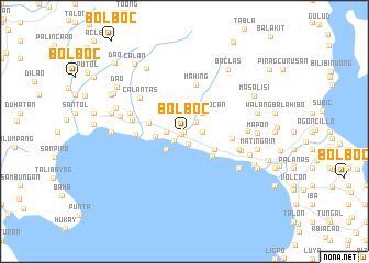 map of Bolboc
