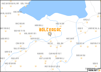 map of Bölceağaç