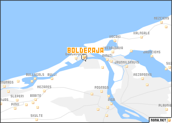 map of Bolderāja