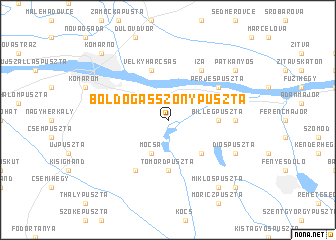 map of Boldogasszonypuszta