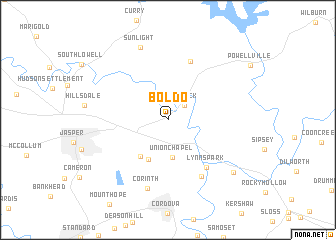 map of Boldo