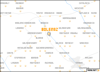 map of Boleráz