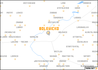 map of Bolewicko