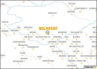map of Bolḩasan