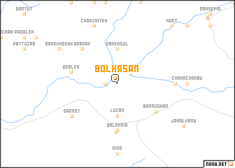 map of Bolḩasan