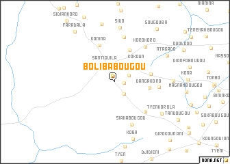 map of Bolibabougou