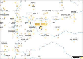 map of Boliney