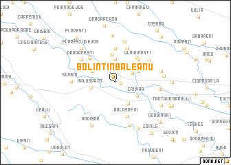 map of Bolintin-Băleanu