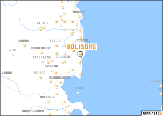 map of Bolisong