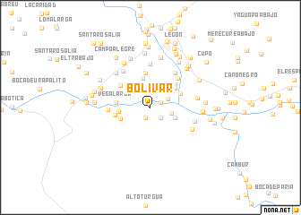 map of Bolívar