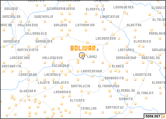 map of Bolívar