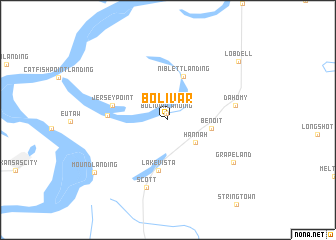 map of Bolivar