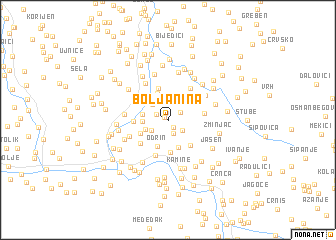 map of Boljanina