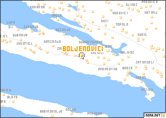 map of Boljenovići