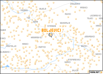 map of Boljevići