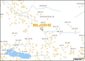 map of Boljkovac
