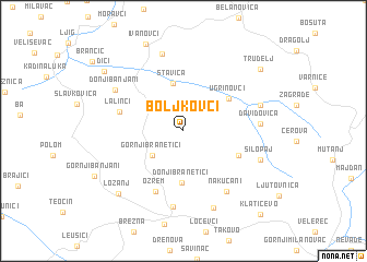 map of Boljkovci