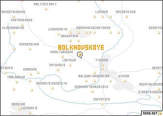 map of Bolkhovskoye