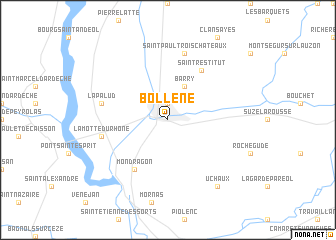 map of Bollène