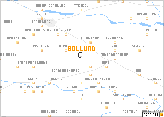 map of Bøllund
