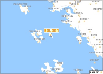 map of Boloan