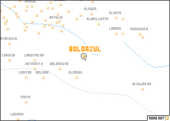 map of Bolo Azul