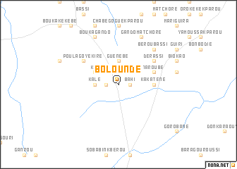 map of Boloundé