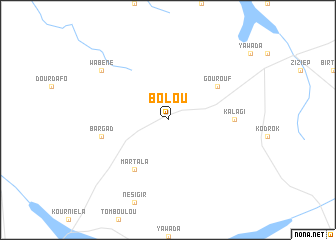 map of Bolou