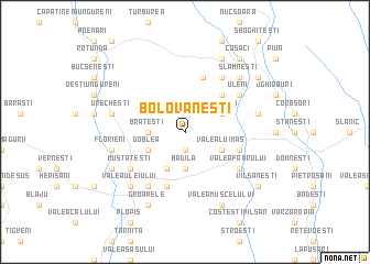 map of Bolovăneşti