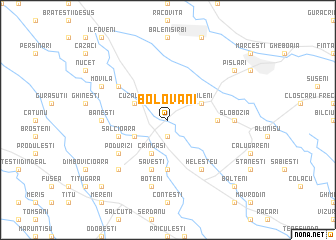 map of Bolovani