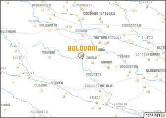 map of Bolovani