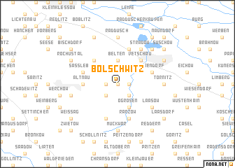 map of Bolschwitz