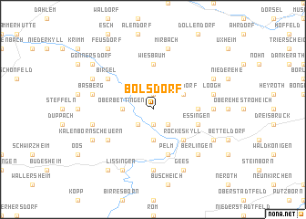 map of Bolsdorf