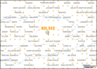 map of Bolsée