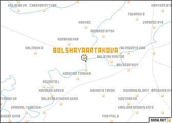map of Bolʼshaya Artakova