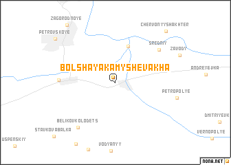 map of Bolʼshaya Kamyshevakha