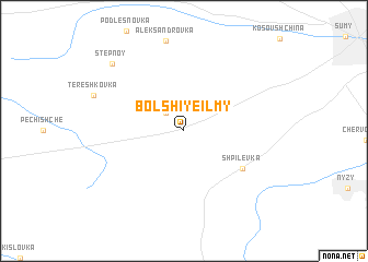 map of Bolʼshiye Ilʼmy