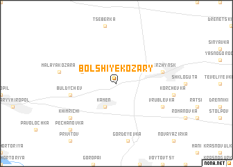 map of Bolʼshiye Kozary