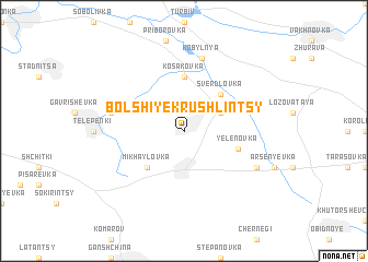 map of Bolʼshiye Krushlintsy