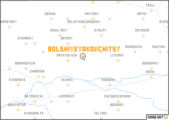 map of Bolʼshiye Yakovchitsy
