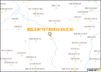 map of Bolʼshiye Yakovlevichi
