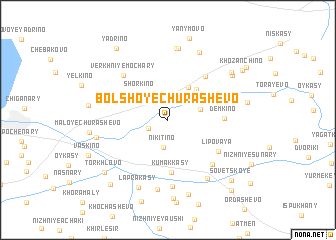 map of Bolʼshoye Churashëvo