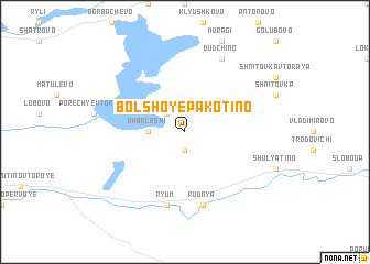 map of Bolʼshoye Pakotino