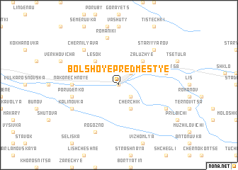 map of Bolʼshoye Predmestʼye