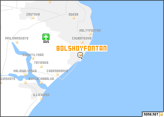 map of Bolʼshoy Fontan