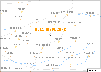 map of Bolʼshoy Pozharʼ