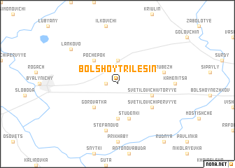 map of Bolʼshoy Trilesin